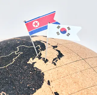 Mapa da Península Coreana